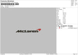 Mclaren Logo Embroidery File 4 size