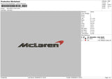 Mclaren Logo Embroidery File 4 size