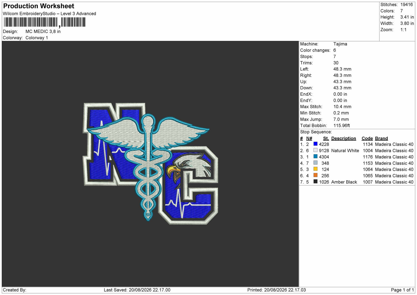 Nc Text Embroidery Machine Design File 6 sizes