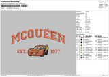 Mcqueen 77 Embroidery File 6 sizes