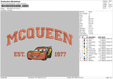 Mcqueen 77 Embroidery File 6 sizes