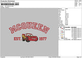 Mcqueentext V4 Embroidery File 6 sizes