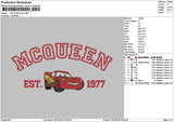 Mcqueentext V4 Embroidery File 6 sizes