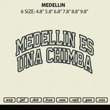 Meddelin Embroidery File 6 sizes
