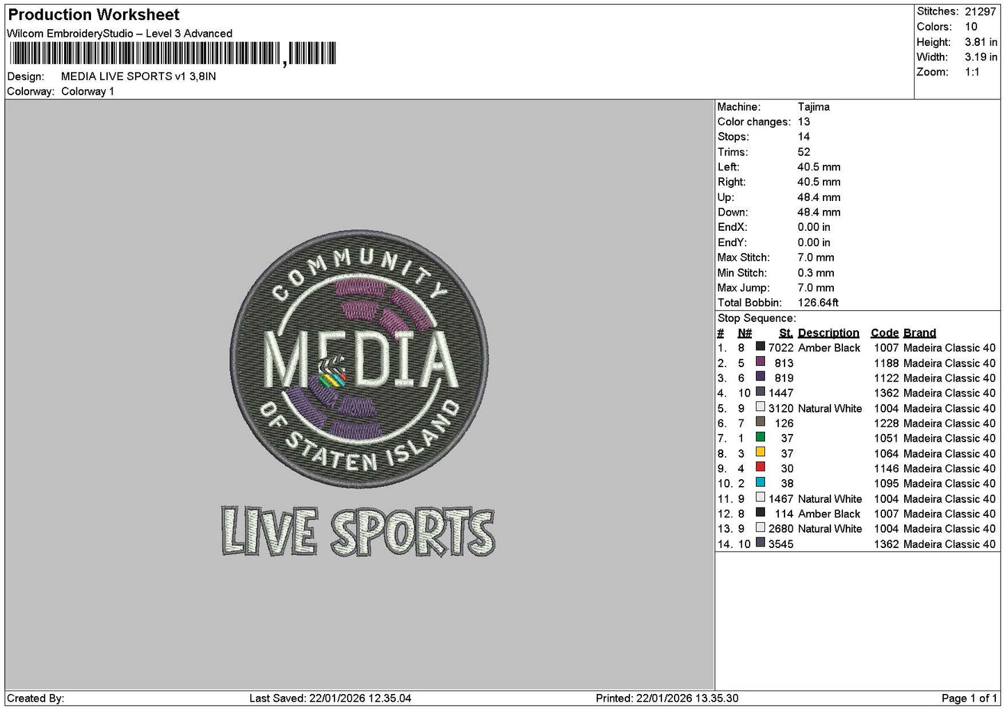 Mediacircle V1 V2 Embroidery 2 Files