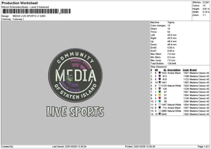 Mediacircle V1 V2 Embroidery 2 Files