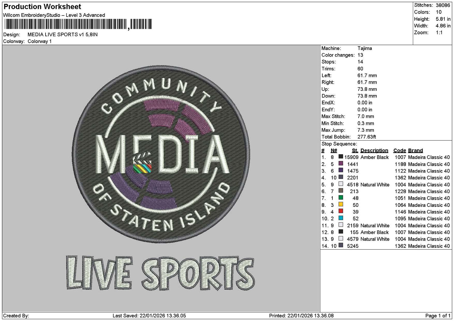 Mediacircle V1 V2 Embroidery 2 Files