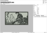 Megumi Fushiguro Embroidery File 4 size