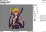 Melodias Embroidery File 4 sizes