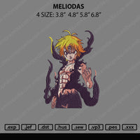 Melodias Embroidery File 4 sizes