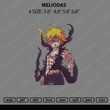 Melodias Embroidery File 4 sizes