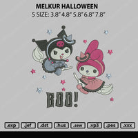 Melkur Halloween Embroidery File 5 sizes