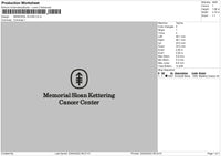 Memorial Sloan Embroidery File 4 size