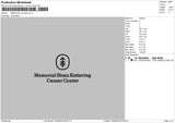 Memorial Sloan Embroidery File 4 size