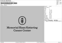 Memorial Sloan Embroidery File 4 size