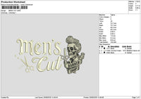 Menstext 2506 Embroidery File 6 sizes