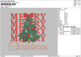 Merrytext 0411 Embroidery File 6 sizes