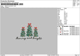Merrytext 2110 Embroidery File 6 sizes