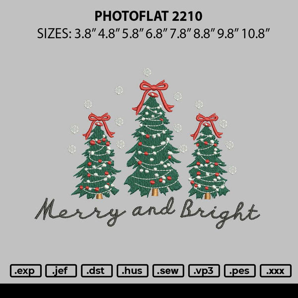 Merrytext 2110 Embroidery File 6 sizes