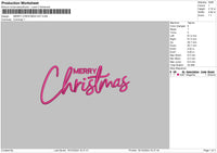 Christmastext 1910 Embroidery File 6 sizes