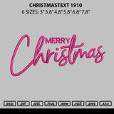 Christmastext 1910 Embroidery File 6 sizes