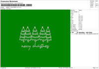 Merry Xmas v02 Embroidery File 6 sizes