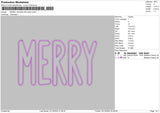 Merry Zigzag App Embroidery File 6 sizes