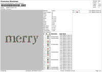 Merryflowers Embroidery File 6 sizes