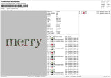 Merryflowers Embroidery File 6 sizes