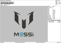Messitext Embroidery File 6 sizes