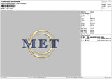 Metcircle Embroidery File 6 sizes