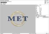 Metcircle Embroidery File 6 sizes