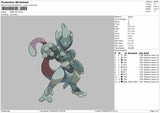 Mewtwo0906 Embroidery Machine Design File 6 sizes