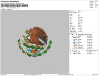 Mexico Mascot Embroidery File 5 sizes