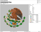Mexico Mascot Embroidery File 5 sizes
