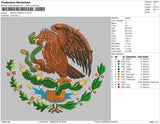 Mexico Mascot Embroidery File 5 sizes
