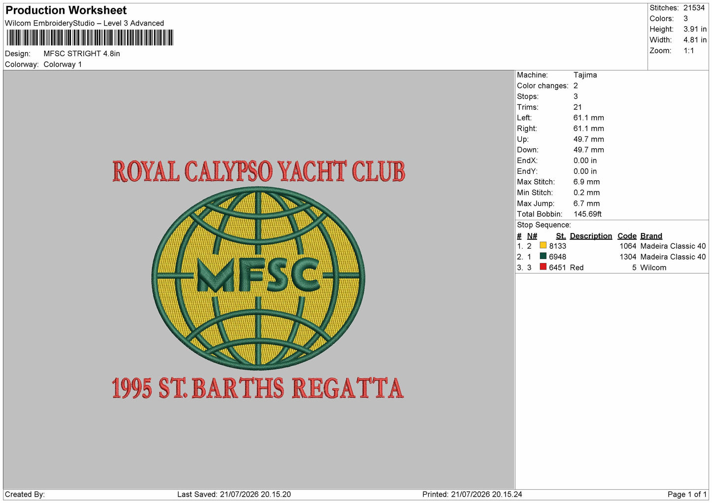 Mfsctext 003 Embroidery Machine Design File 6 sizes
