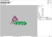 MF Doom Embroidery File 4 sizes