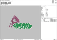 MF Doom Embroidery File 4 sizes