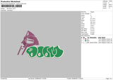 MF Doom Embroidery File 4 sizes