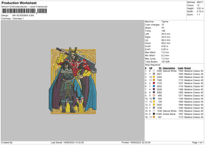 Mh Academia Embroidery File 6 sizes