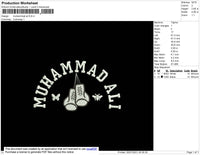 Muhammad Ali Embroidery File 4 size