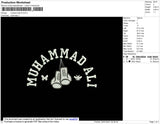 Muhammad Ali Embroidery File 4 size