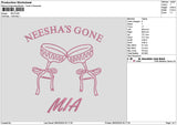 Miatext 01 Embroidery File 6 sizes