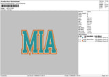 Miatext V2 Embroidery File 6 sizes