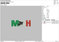 Mich Embroidery File 6 sizes