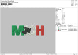 Mich Embroidery File 6 sizes