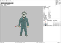 Michael M Embroidery File 5 sizes