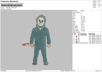 Michael M Embroidery File 5 sizes