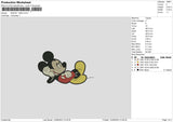 Mickey 1408 Embroidery File 6 sizes